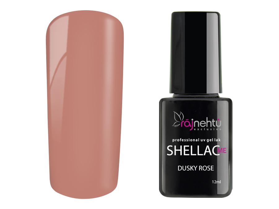 Levně Ráj nehtů UV gel lak Shellac Me 12ml - Dusky Rose