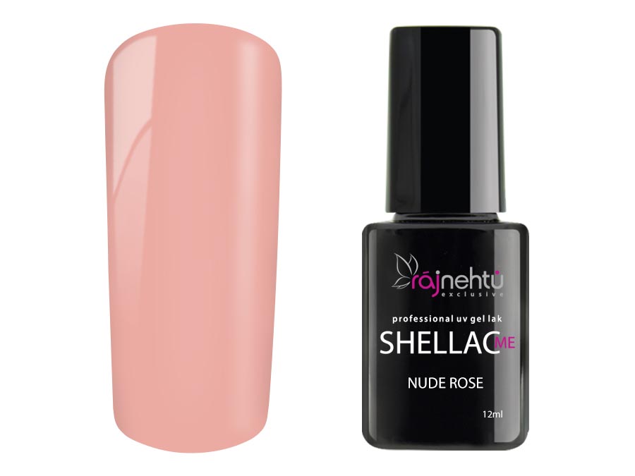 Ráj nehtů UV gel lak Shellac Me 12ml - Nude Rose