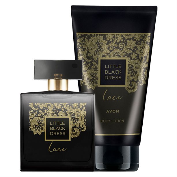 Levně AVON Little Black Dress Lace EDP 50ml + tělové mléko