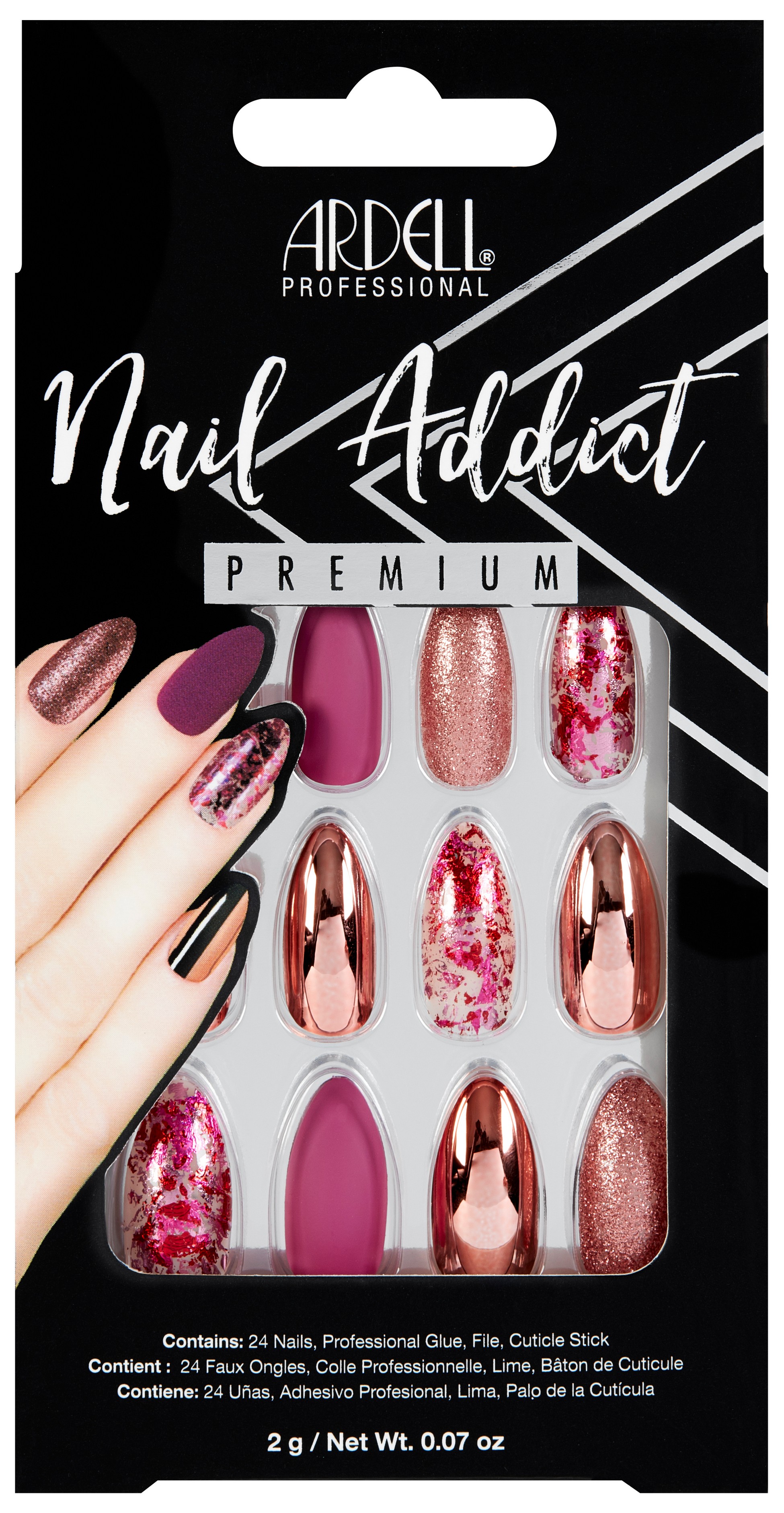 ARDELL Nehty Nail Addict - Chrome Pink