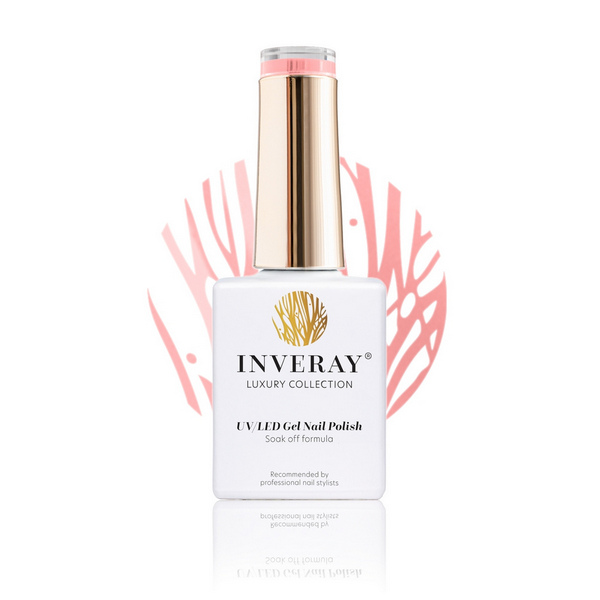 Levně Inveray UV/LED Gel Lak No. 123 PEACHY BLOSSOM