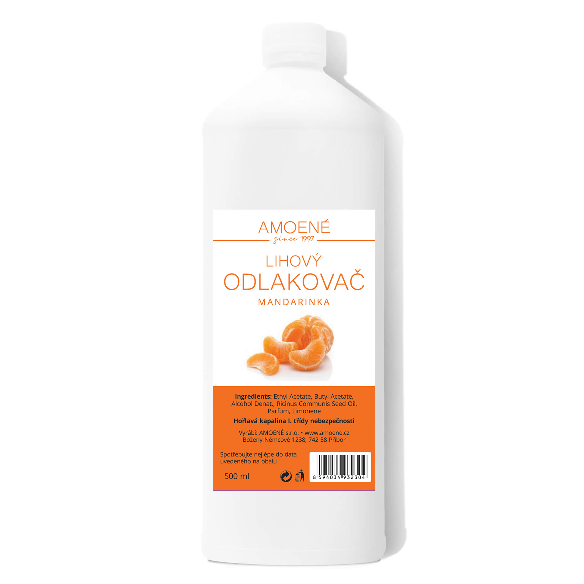 Amoené Odlakovač lihový s vůní mandarinky 500 ml