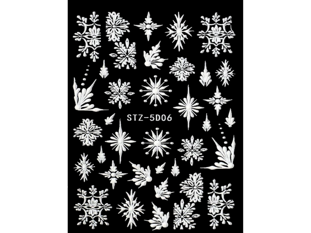 Samolepky na nehty 5D - Zima 5D06