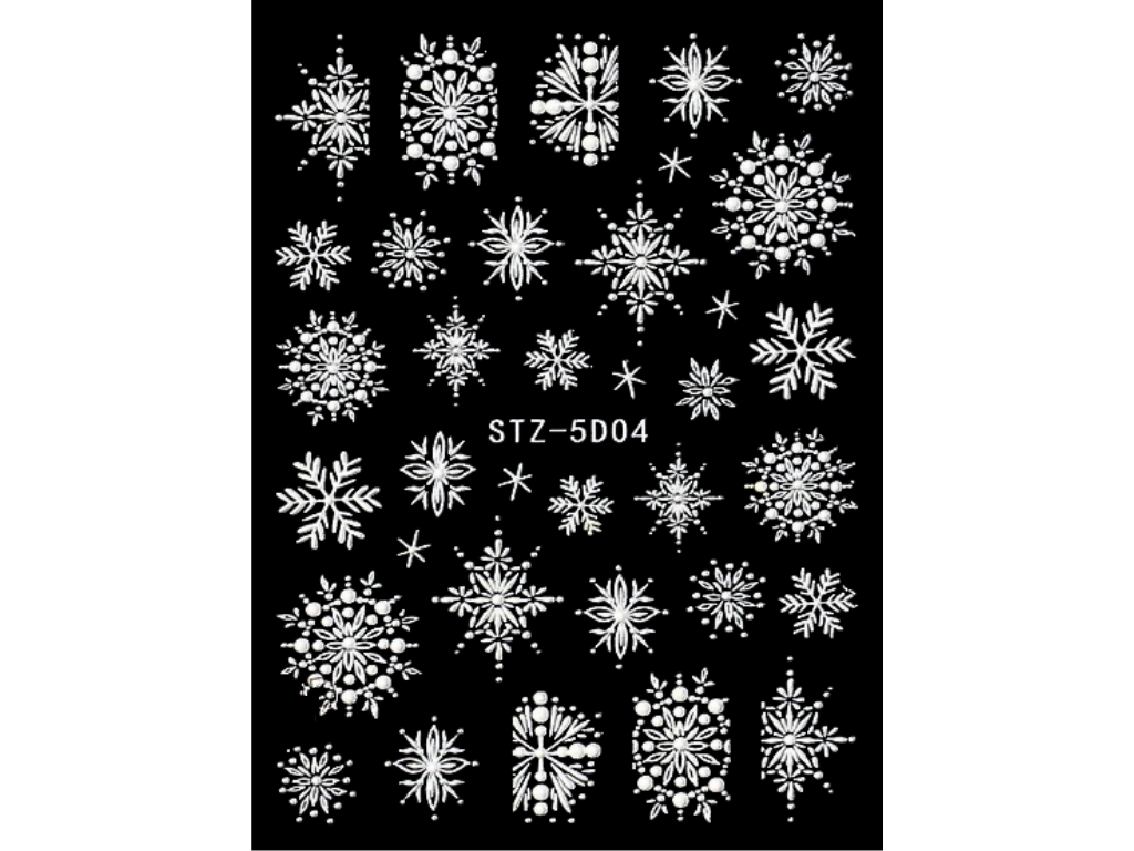 Samolepky na nehty 5D - Zima 5D04