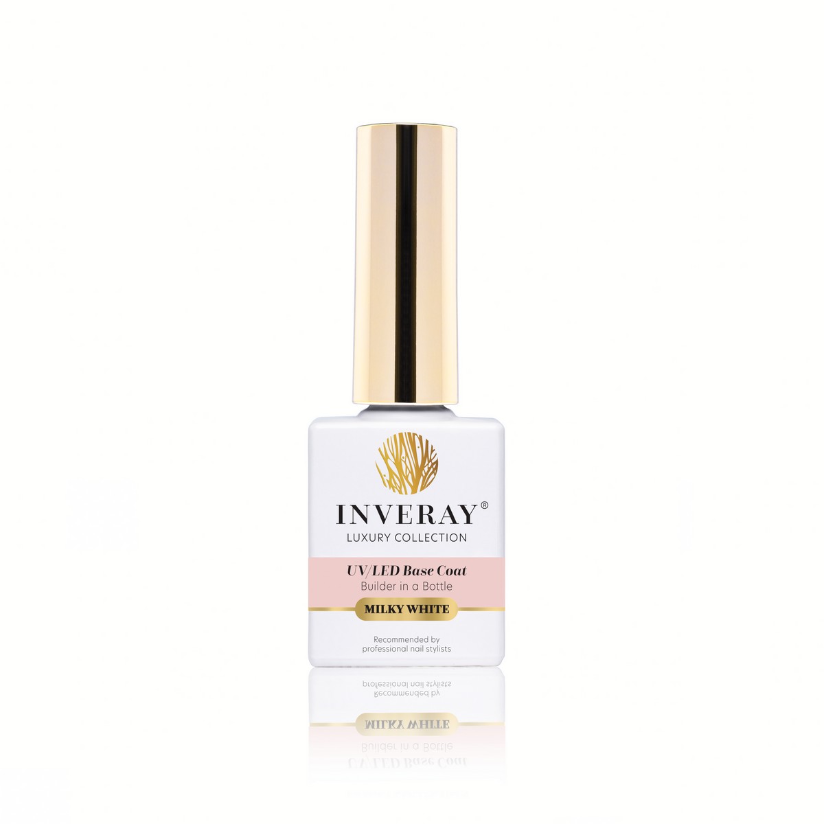 Levně Inveray UV/LED Builder in a Bottle Base Coat MILKY WHITE 10ml