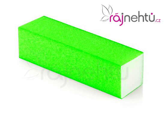 Pilník blok barevný - neon zelený