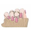 Quick Nails gelové nálepky - Vintage Rose Kiss