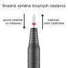 Bruska na nehty USB 10W - šedá/růžová