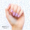 time traveller nail art mani 3d blue red 5