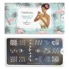 tropical nail art image plate 15