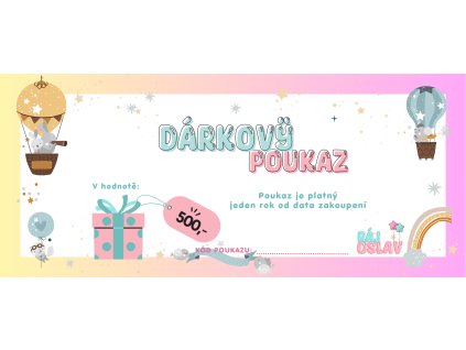 1315 darkovy poukaz v hodnote 500 kc