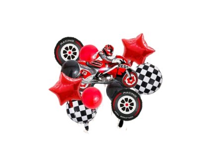 Sada Foliových a latexových balonků pro Motorkáře 11 ks