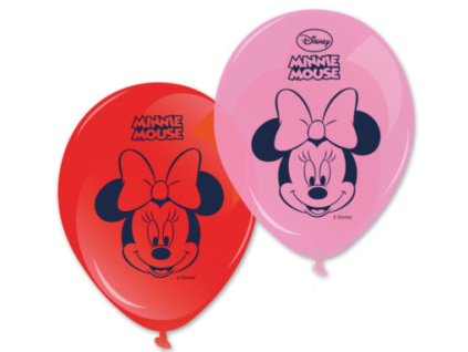 Sada latexových balonků Minnie Mouse 8 ks