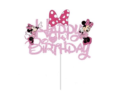 Zápich na dort Minnie Mouse