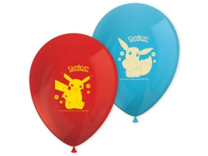 2901 sada latexovych balonku pokemon 8 ks