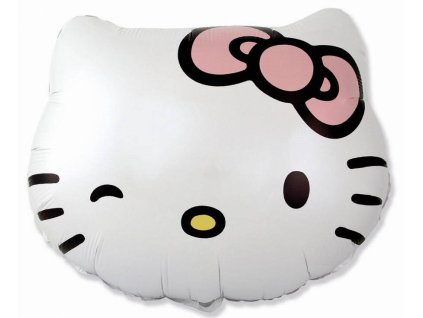 eng pl Foil balloon Hello Kitty Head 60cm 12285 1