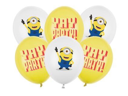 0038511 balonky mimoni 30 cm mix barev 6 ks