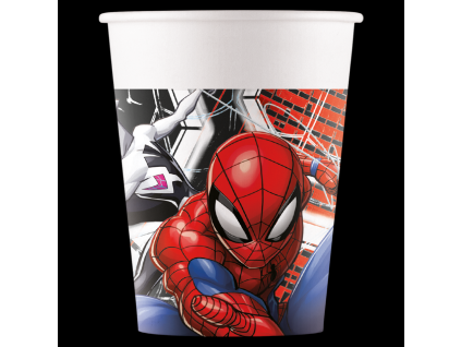 Papírové kelímky Spiderman 8 ks