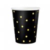 černý papírový kelímek 220ml 6ks