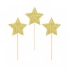 zápich zlatá hvězda 6ks