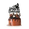 Zápich na dort Happy Birthday pro motorkáře 1 ks