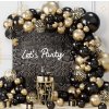 eng pl Balloon garland black gold 109pcs 10619 1