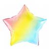 foliový balonek barevná hvězda 18 palců