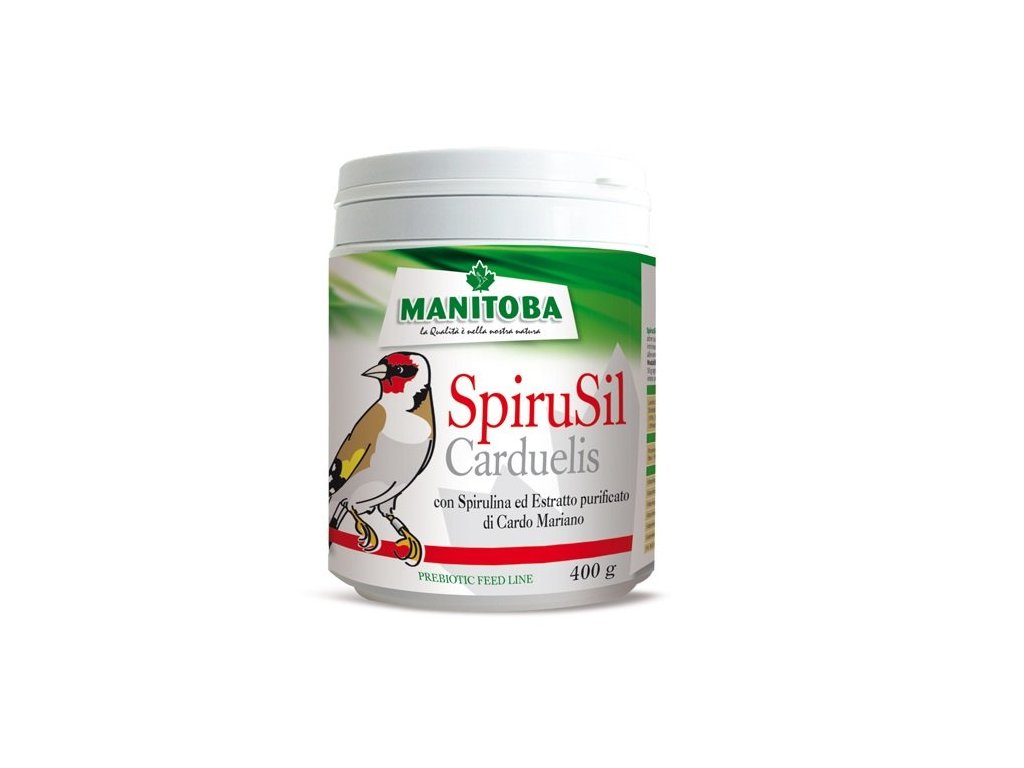 Vitamín pre papagáje a vtáky na čistenie pečene Manitoba Spirusil 400g