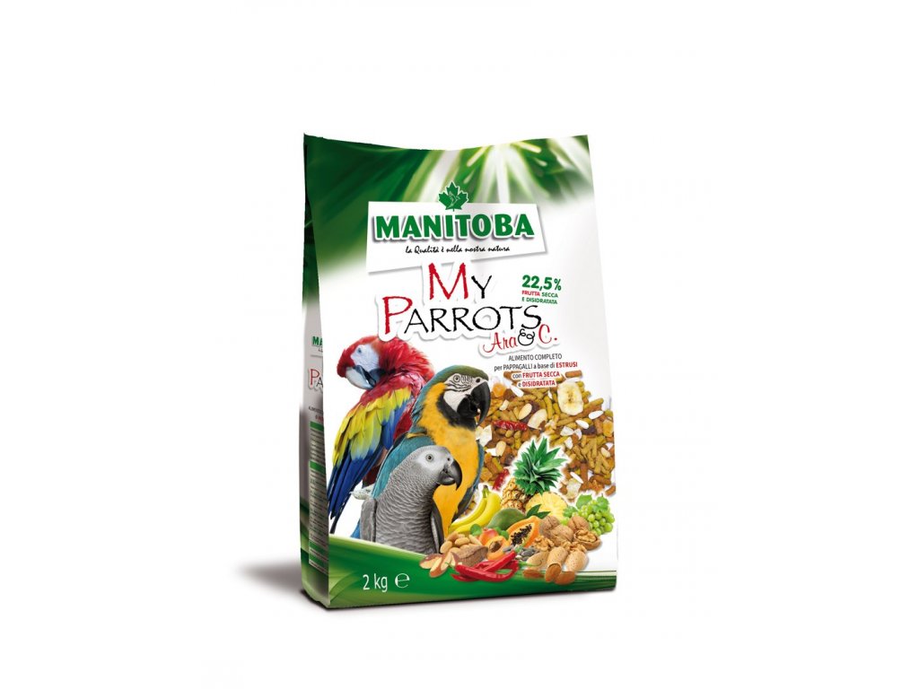Granule pre papagáje a vtáky Manitoba My Parrots Ara&Co. 2kg