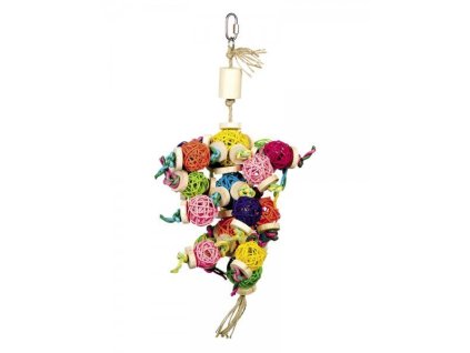 Hračka pre papagáje a vtáky Ratanové guličky 37cm