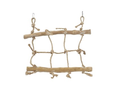 Hojdačka pre malé papagáje a vtáky sieť sisal+kávovník XL