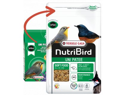 Krmivo pre plodožravé a hmyzožravé vtáky Orlux Uni Patee 1kg