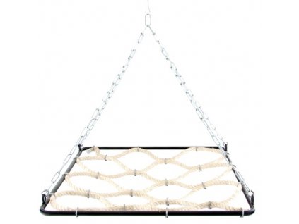 Závesná hojdačka, preliezačka pre papagáje a vtáky Cargo net 50x50cm
