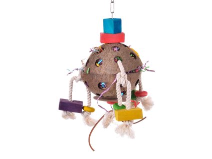 Hračka pre vtáky a papagáje Kokosová zábava II