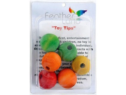 Náhradné diely na hračky pre papagáje DIY-drevené guličky L