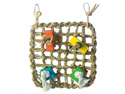 Prírodná hračka pre papagáje a vtáky Sieť na hranie 20cm