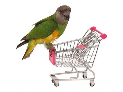 Aktívna hračka pre papagáje a vtáky Nákupný košík
