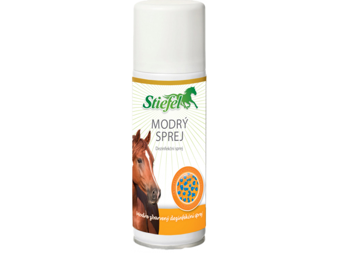 modrý sprej