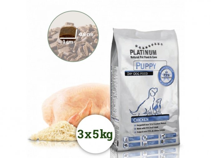 Platinum Natural Puppy Chicken - KUŘECÍ PRO ŠTĚŇATA, 15 kg