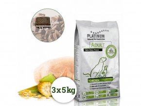 Platinum Natural Adult Chicken - KUŘECÍ  15 kg