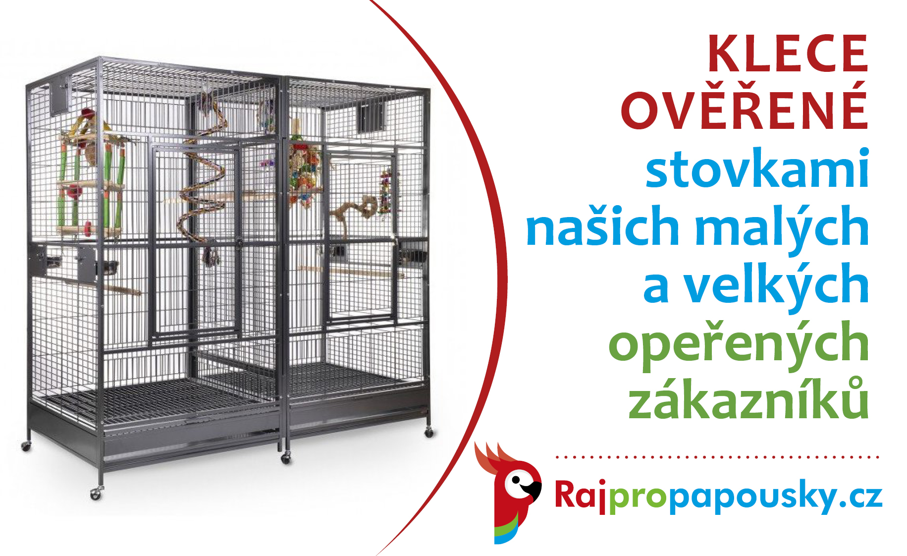 Klece pro papoušky a ptáky