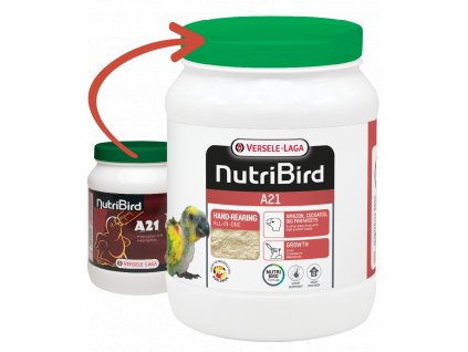 Dokrmovací směs pro papoušky a ptáky Nutribird A21 800g