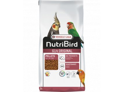 Granule pro střední papoušky Nutribird G14 Original 10kg