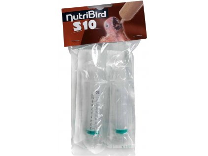 Stříkačka na ruční dokrmování papoušků Nutribird S10 4ks