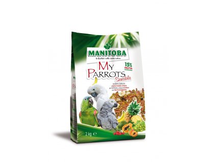 Granule pro papoušky a ptáky Manitoba My Parrots Sensible 2kg