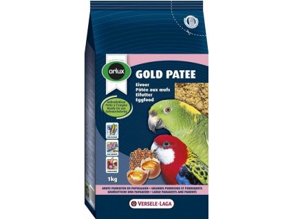 Vaječná směs pro střední a velké papoušky Orlux Gold Patee Parrots 1kg