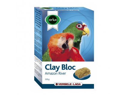 Jílový kámen pro papoušky Versele-Laga Clay Bloc Amazon River 550g
