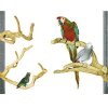 Bidlo pro papoušky a ptáky z kávovníkového dřeva XL