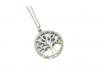 řetízek a přívěsek - náhrdelník - chirurgická ocel - strom života - 141011  dárkové balení zdarma