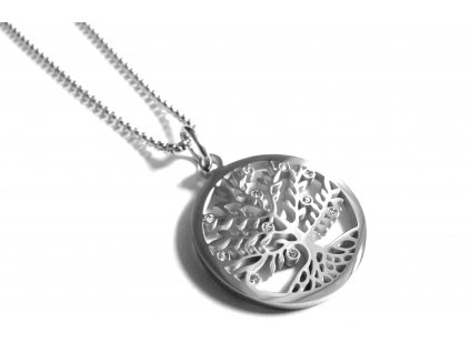 řetízek, náhrdelník - strom života - chirurgická ocel